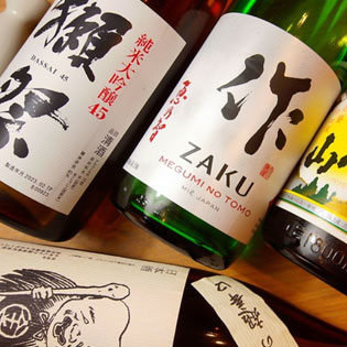 こだわりの日本酒、焼酎あり